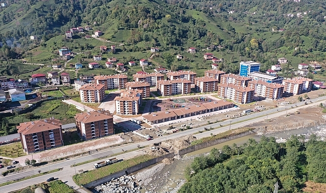 Rize'de 91 afetzede ailenin yeni konutları kura ile belirlendi