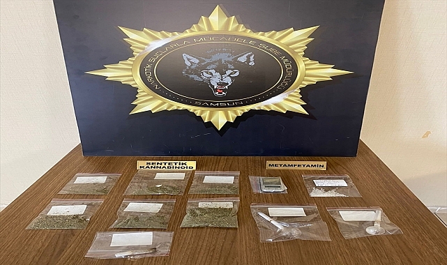 Samsun'da uyuşturucu operasyonunda 2 zanlı yakalandı