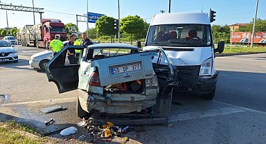 Samsun'da zincirleme trafik kazasında 7 kişi yaralandı