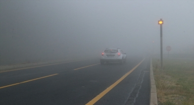 Bolu Dağı'nda sis etkili oluyor