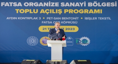 TBMM Başkanı Kurtulmuş, Fatsa'da Organize Sanayi Bölgesi Toplu Açılış Programı’nda konuştu: