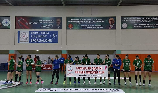 Görelespor Hentbol Maçında Meme Kanseri Farkındalığı İçin Önemli Bir Adım Atıldı