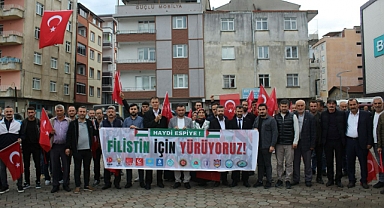 Gazze Saldırılarına Karşı Espiye Protestosu