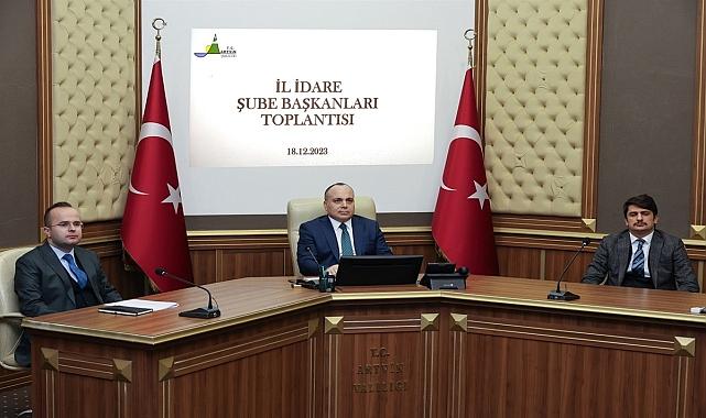 Artvin'de İl İdare Şube Başkanları Toplantısı yapıldı