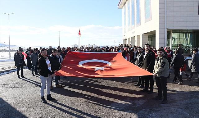 Bayburt'ta "Şehitlere Saygı" yürüyüşü düzenlendi