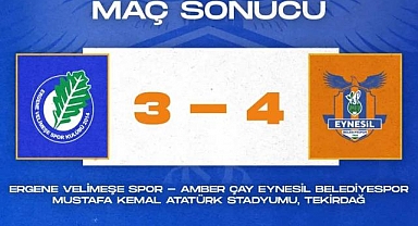 Eynesil Belediyespor, 90+6'da 3 puanı aldı