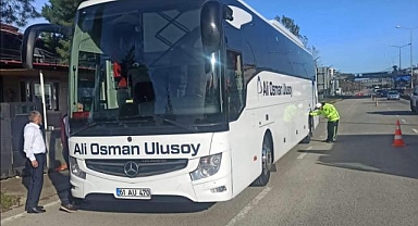 Giresun'da kış lastiği denetimi!