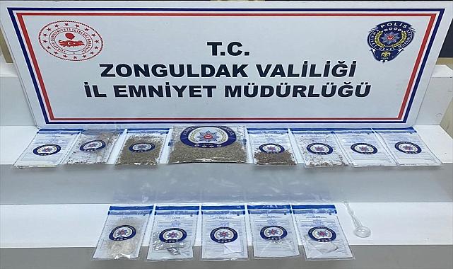 Zonguldak'ta uyuşturucu operasyonunda yakalanan 4 zanlı tutuklandı