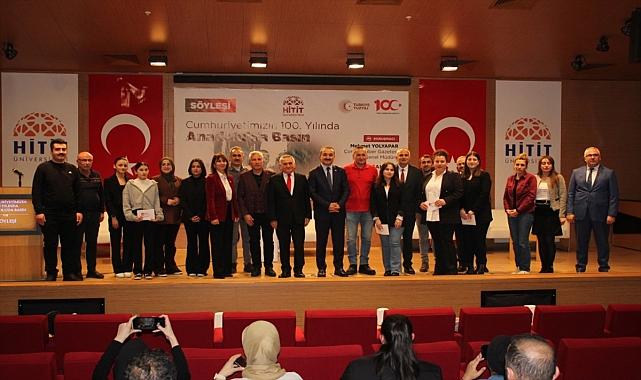 "Cumhuriyet'imizin 100. yılında Anadolu'da Basın" söyleşisi