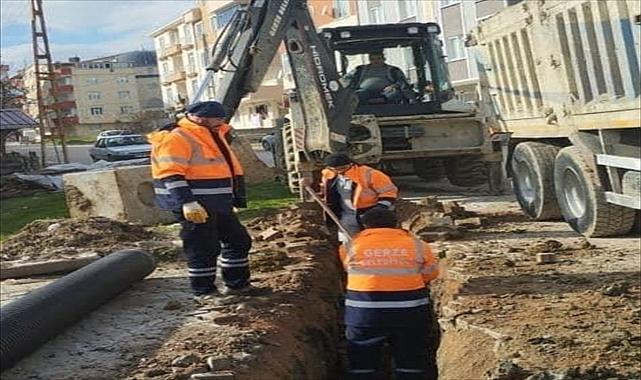 Gerze Belediye Başkanı Şensoy altyapı çalışmalarını inceledi