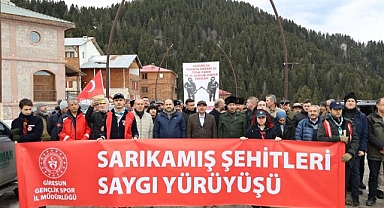 Giresun, Sarıkamış Şehitleri için yürüdü