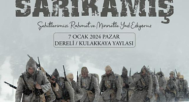 Giresun, Sarıkamış Şehitlerini anacak