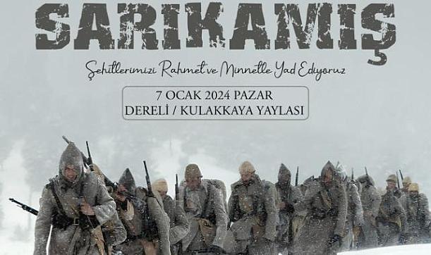 Giresun, Sarıkamış Şehitlerini anacak