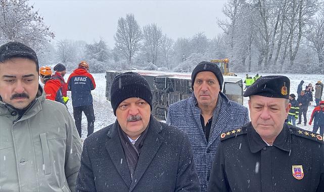 Kastamonu'da yolcu otobüsünün devrildiği kazada ölü sayısı 6'ya yükseldi