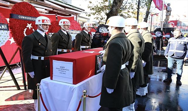 Şehit Uzman Çavuş Ahmet Köroğlu, son yolculuğuna uğurlandı