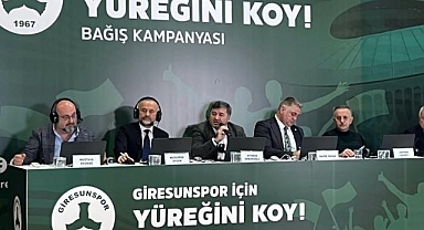 Şenlikoğlu, Giresunspor'un 'Yüreğini Koy' kampanyasına öncülük etti