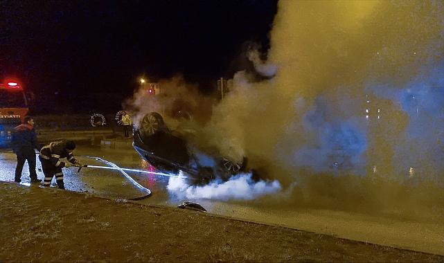 Trafik kazasında 2 kişi yaralandı