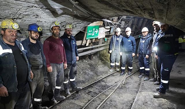 Yeni yıla maden ocağında çalışarak girdiler