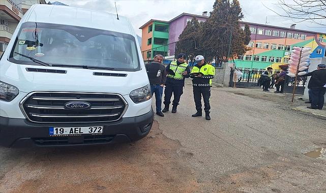 Kargı'da okul servisleri denetlendi