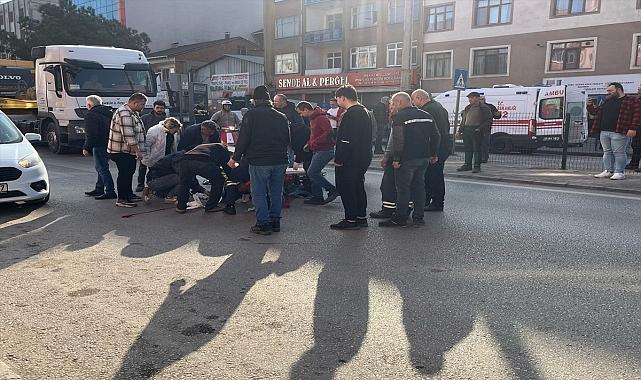Otomobilin çarptığı yaya ağır yaralandı