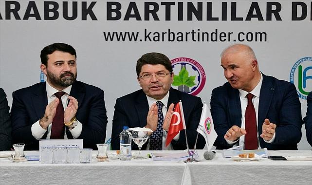 Adalet Bakanı Tunç, Karabük'te yaşayan Bartınlılarla buluştu