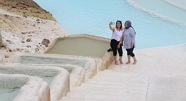 Göksu Travertenleri bayrama hazır