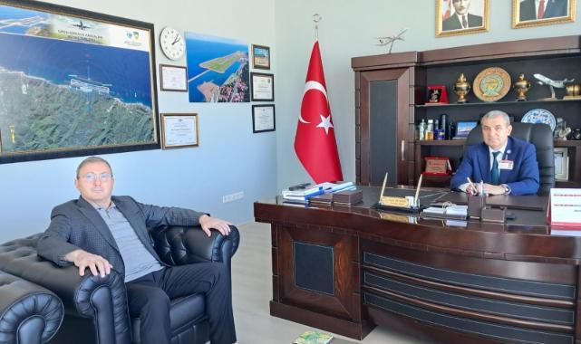 GTSO Başkanı Çakırmelikoğlu' ndan,Ordu-Giresun Havaalanı Müdürü Şensoy' a ziyaret