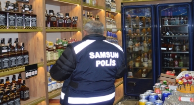 Havza'da kaçak alkol denetimi yapıldı