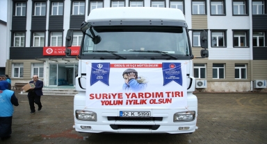 Ordu'dan Suriye'ye 4 yardım tırı gönderildi