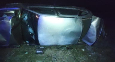 Çorum'da devrilen otomobildeki 5 kişi yaralandı