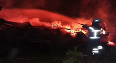 Kastamonu'da yangın çıkan evin sahibi yaralandı