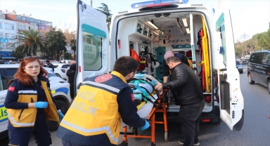 Ordu'da otomobil ile çarpışan motosiklet sürücüsü yaralandı
