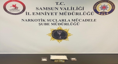 Samsun'da 1 kilogram sentetik uyuşturucu ele geçirildi 