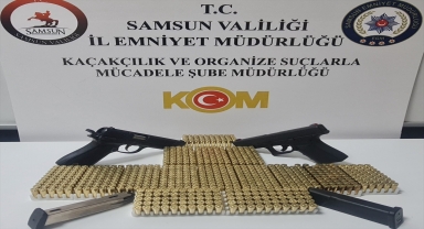 Samsun'da bir adreste 2 tabanca ele geçirildi