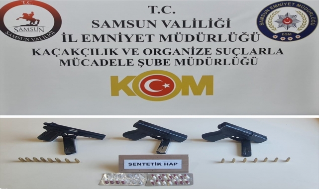 Samsun'da düzenlenen operasyonda biri firari 6 kişi yakalandı