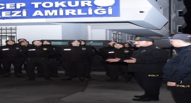 Samsun Emniyet Müdürü Arıbaş, bekçilerle gece boyunca görev yaptı