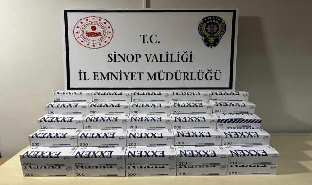 Sinop'ta 20 bin makaron ele geçirildi