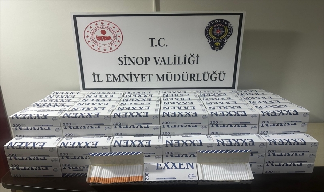 Sinop'ta 40 bin makaron ele geçirildi