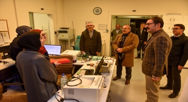 Taşköprü'de yeni yıla görevi başında giren personele ziyaret