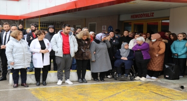 Amasya'da tedavi gördüğü hastanede hayatını kaybeden hemşire için tören düzenlendi