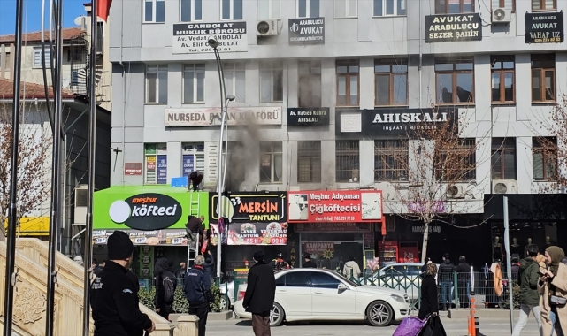 Çorum'da iş yeri yangını