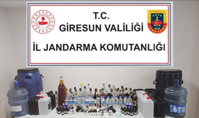 Giresun'da sahte içki operasyonu