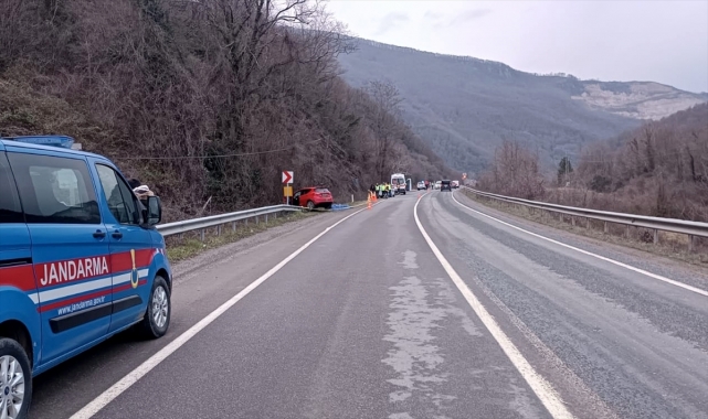 Karabük'te şarampole devrilen otomobilin sürücüsü öldü