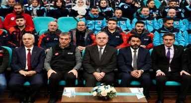 Ordu'da AFAD'ın akredite ettiği arama kurtarma ekiplerine armaları takıldı