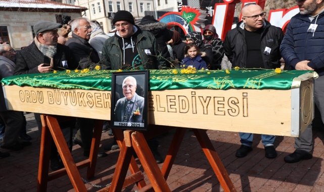 Ordu'da gazeteci Ahmet Yenin son yolculuğuna uğurlandı