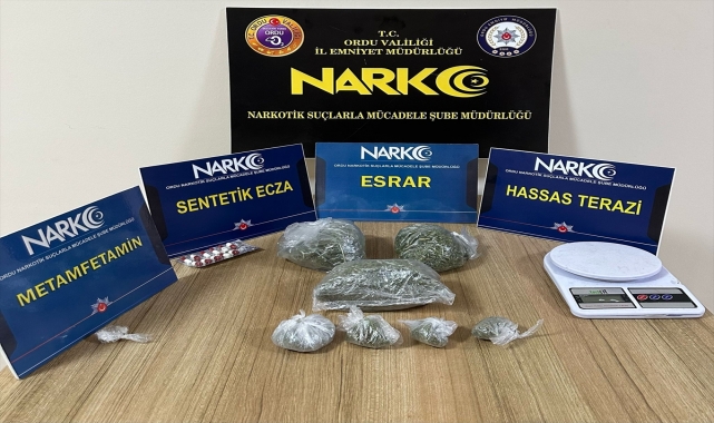 Ordu'da uyuşturucu operasyonunda yakalanan 3 şüpheli tutuklandı
