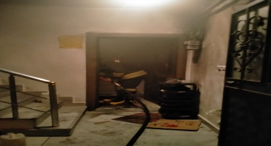 Samsun'da ev sahibiyle tartışıp evde yangın çıkaran kiracı gözaltına alındı