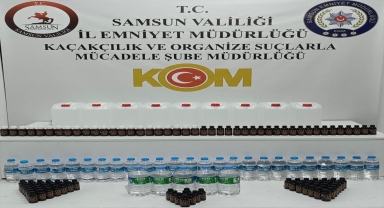 Samsun'da kaçak içki operasyonunda bir şüpheli yakalandı