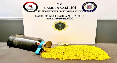Samsun'da kargoyla gönderilen tarım ilaçlama pompasında uyuşturucu bulundu