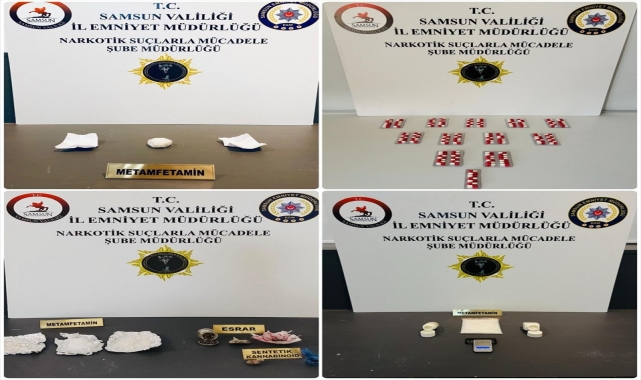 Samsun'da uyuşturucu operasyonlarında 2 şüpheli yakalandı